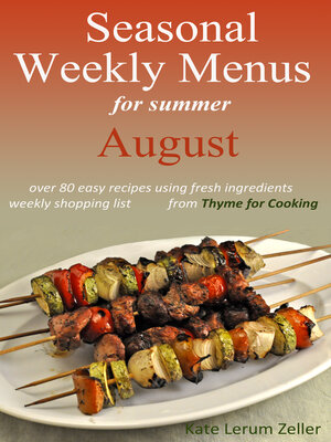 cover image of Seasonal Weekly Menus for Summer